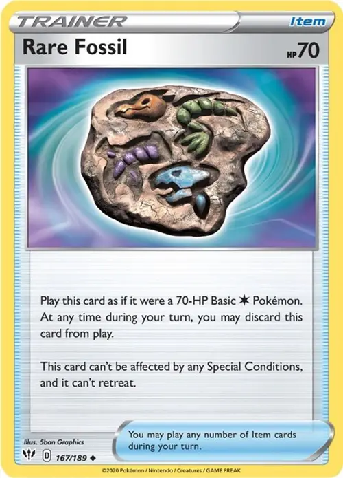 Rare Fossil card art