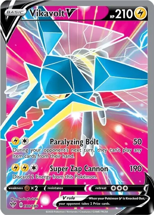 Vikavolt V (Full Art) card art