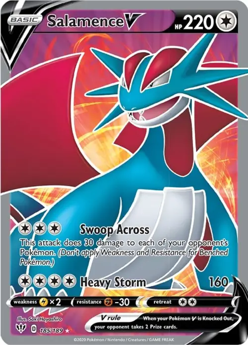 Salamence V (Full Art) card art