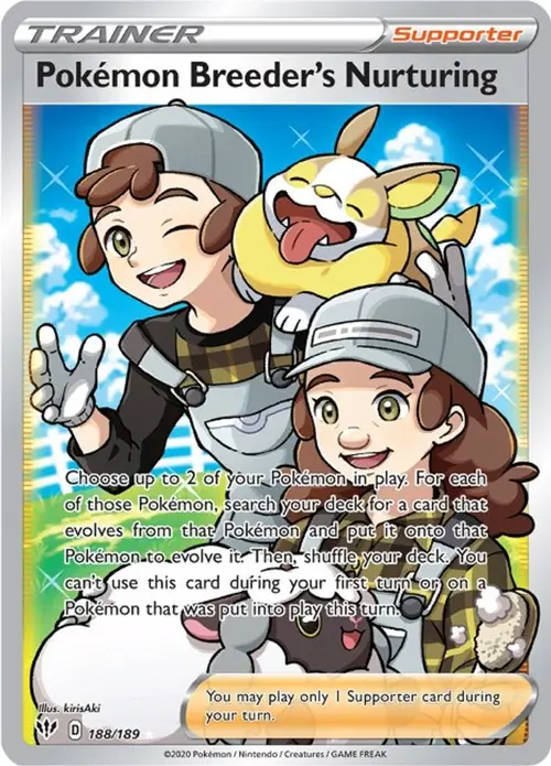 Pokemon Breeder's Nurturing (Full Art) card art