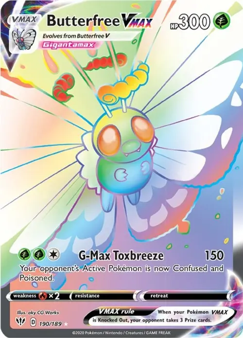 Butterfree VMAX (Secret) card art
