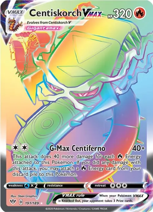 Centiskorch VMAX (Secret) card art