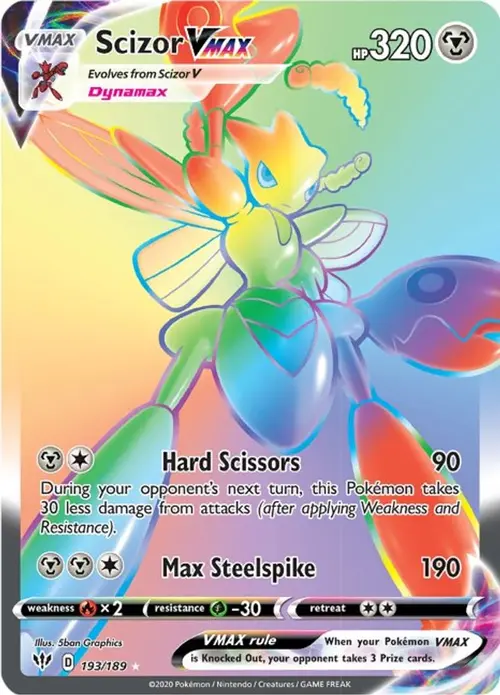 Scizor VMAX (Secret) card art
