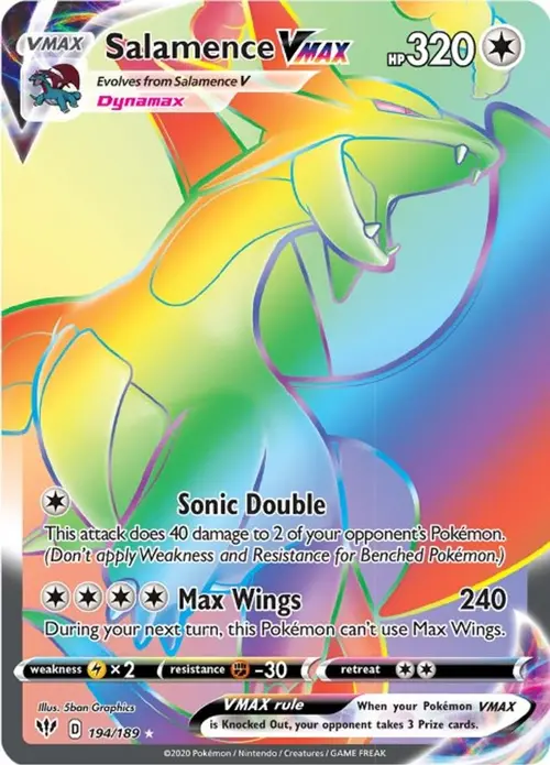 Salamence VMAX (Secret) card art