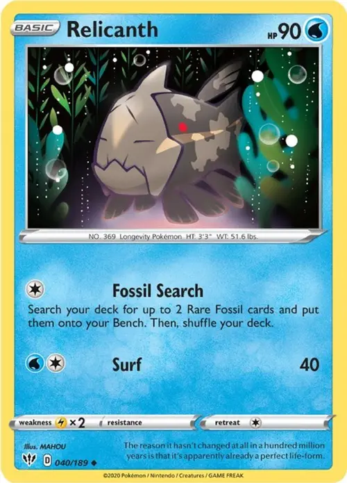 Relicanth card art
