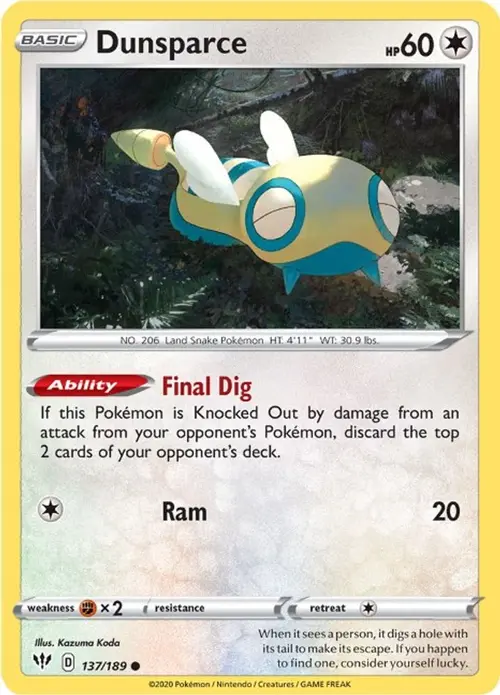 Dunsparce card art