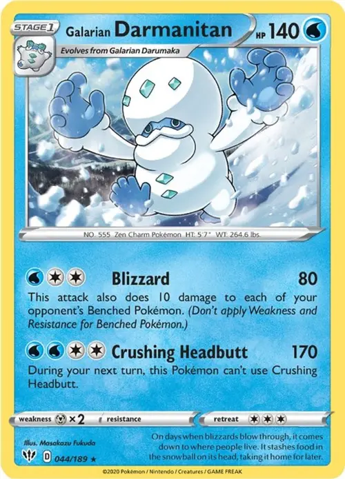 Galarian Darmanitan (44) card art