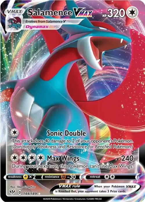 Salamence VMAX card art