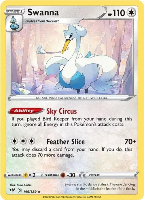Swanna card art