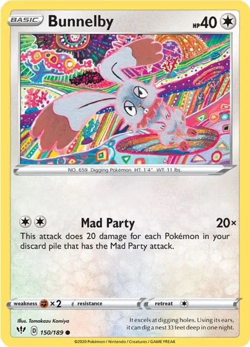 Bunnelby card art