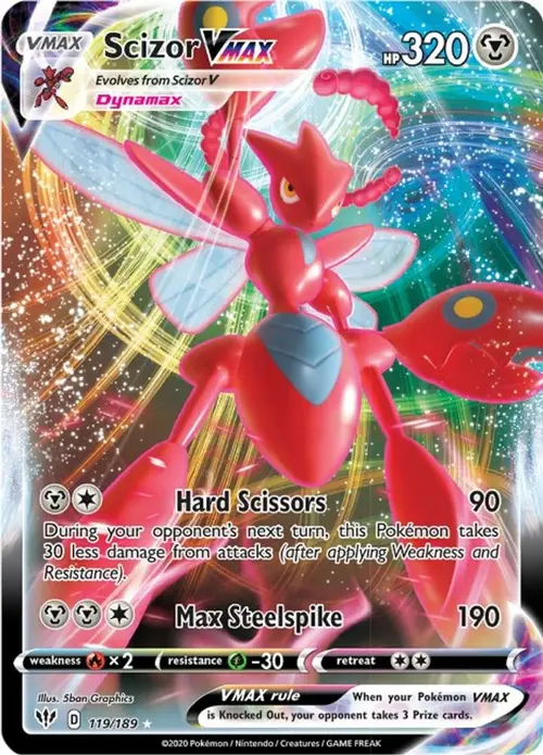 Scizor VMAX card art