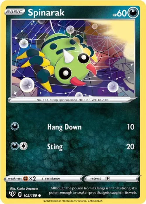 Spinarak card art