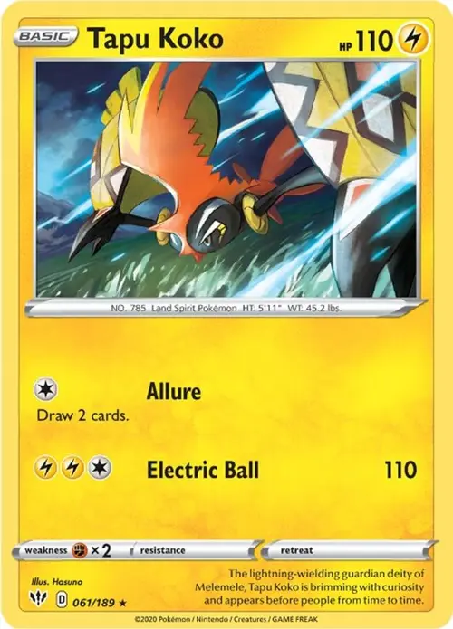 Tapu Koko card art