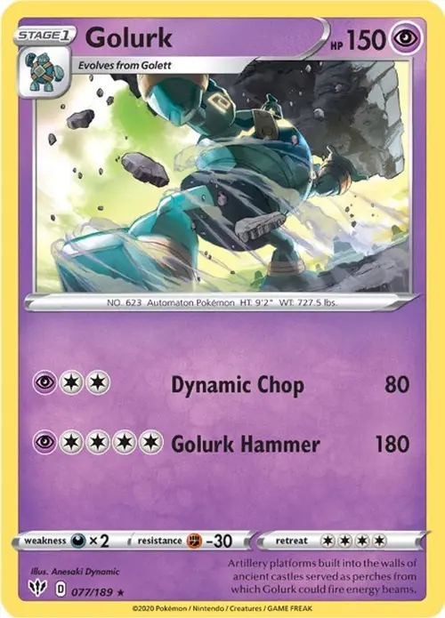 Golurk card art