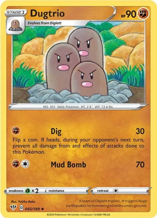 Dugtrio card art
