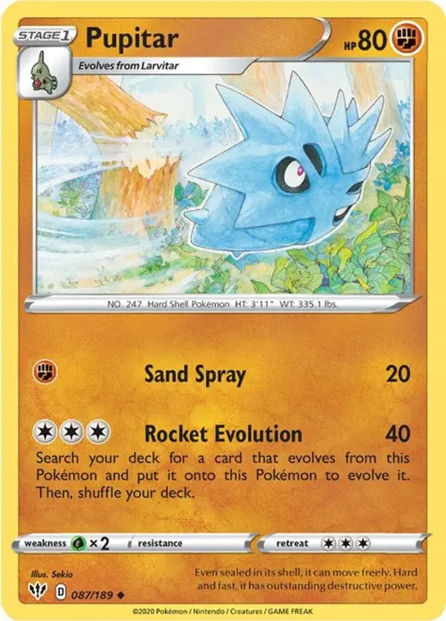 Pupitar card art