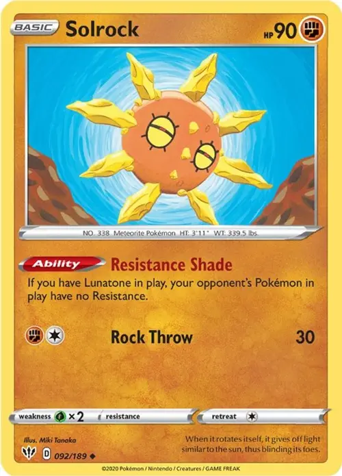Solrock card art