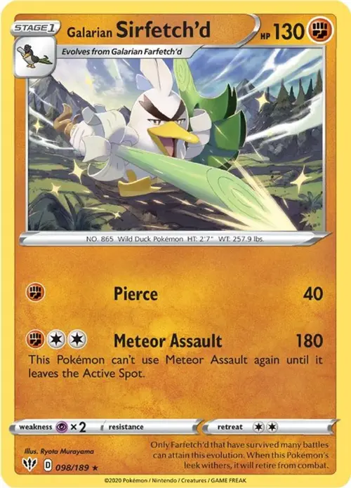 Galarian Sirfetch'd card art