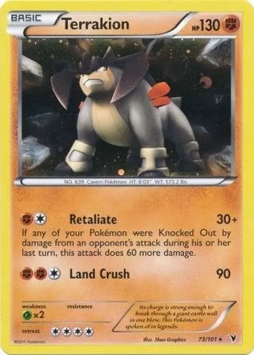 Terrakion - 73/101 (Cosmos Holo) card art