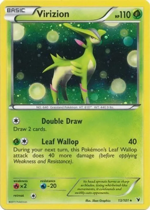 Virizion - 13/101 (Cosmos Holo) card art