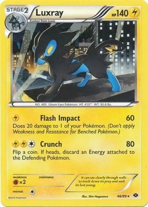 Luxray - 46/99 (Cosmos Holo) card art