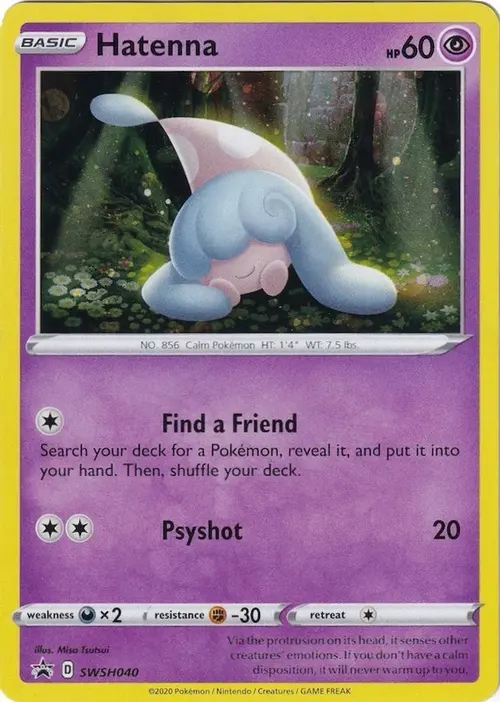 Hatenna - SWSH040 card art
