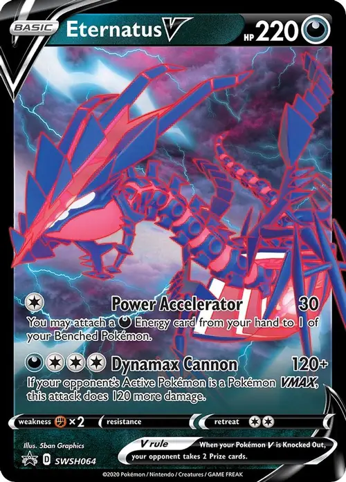 Eternatus V - SWSH064 card art