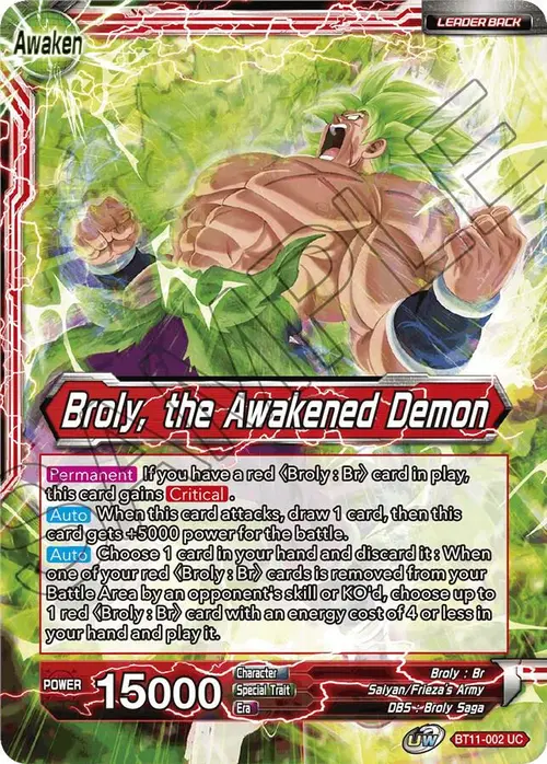 Broly // Broly, the Awakened Demon card art