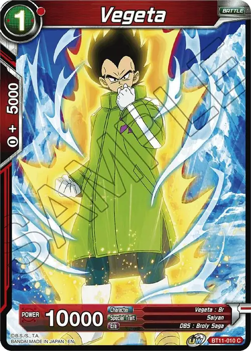 Vegeta card art