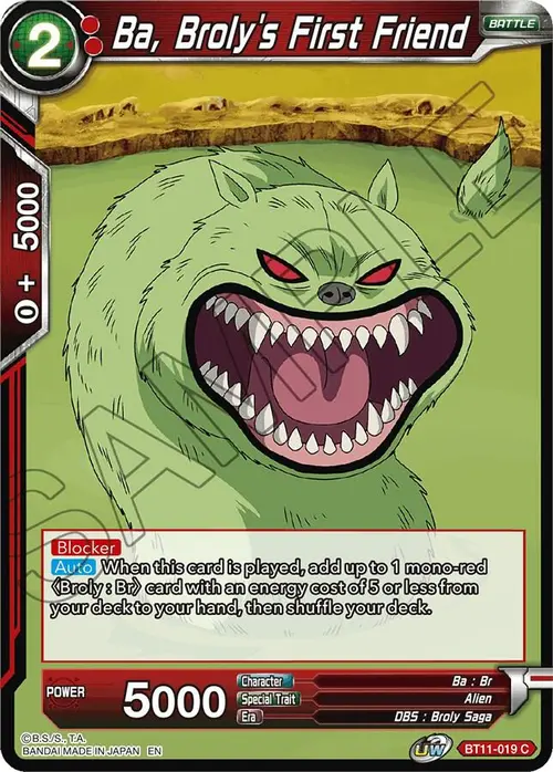 Ba, Broly's First Friend card art