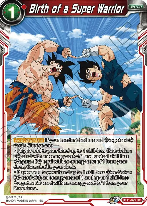 Birth of a Super Warrior card art