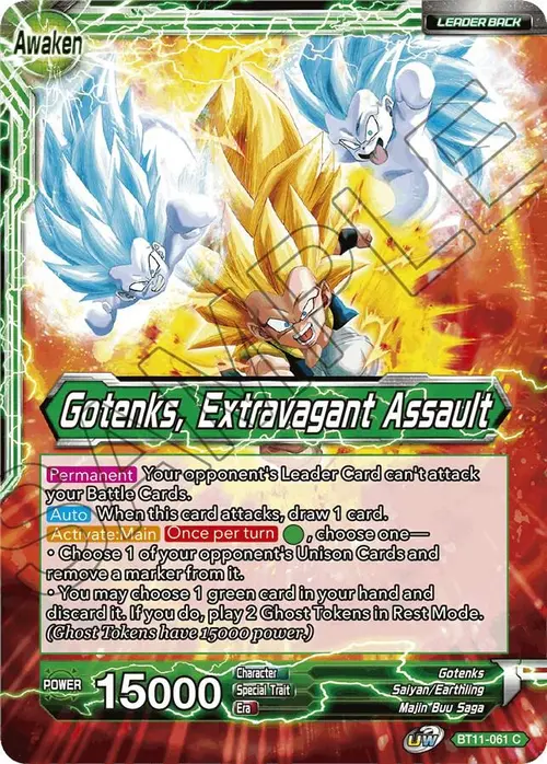 Gotenks // Gotenks, Extravagant Assault card art