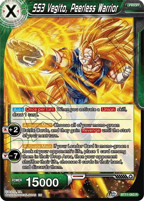 SS3 Vegito, Peerless Warrior card art