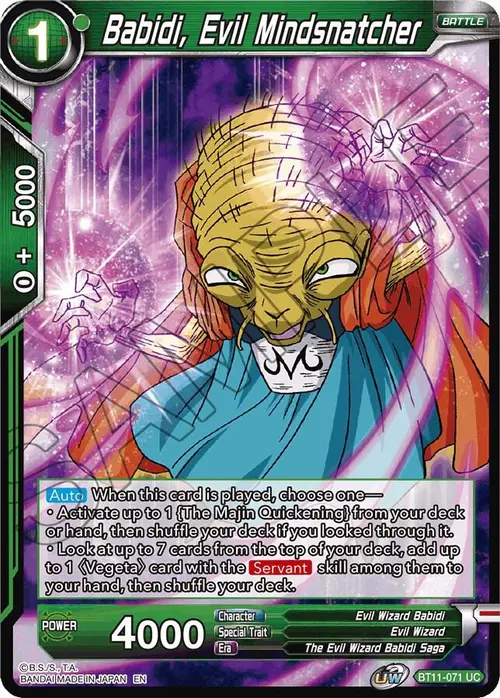 Babidi, Evil Mindsnatcher card art