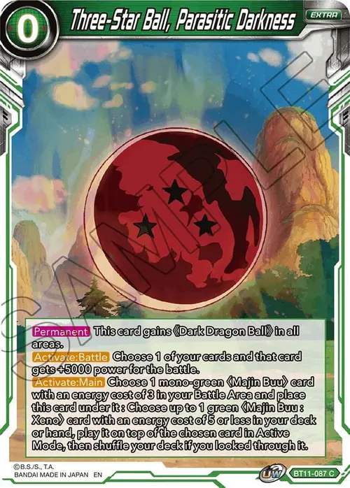 Three-Star Ball, Parasitic Darkness card art