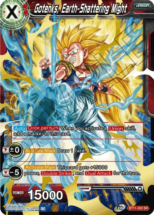 Gotenks, Earth-Shattering Might card art