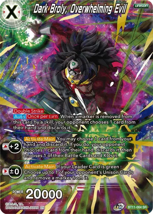 Dark Broly, Overwhelming Evil card art
