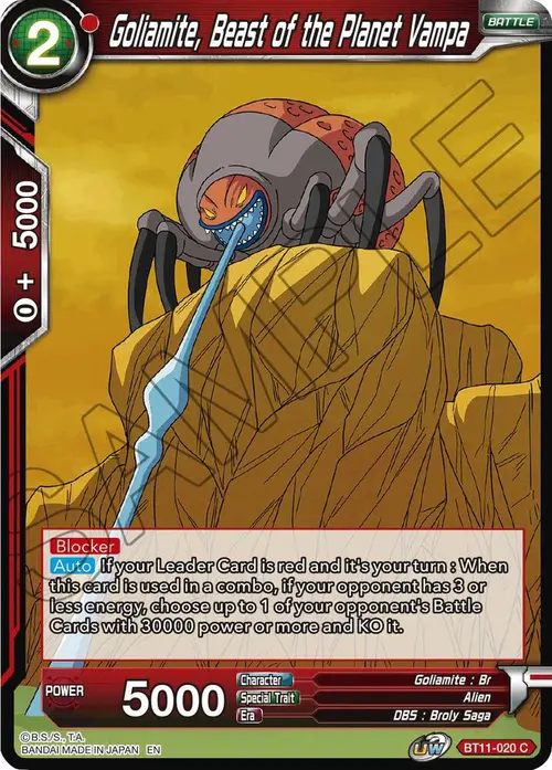 Goliamite, Beast of the Planet Vampa card art