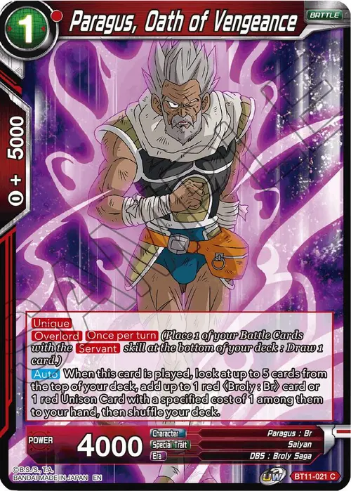 Paragus, Oath of Vengeance card art