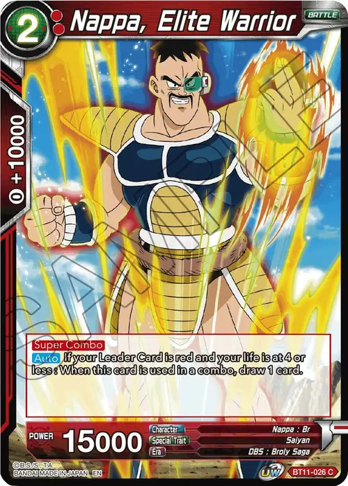 Nappa, Elite Warrior card art
