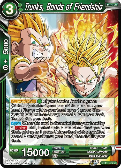Trunks, Bonds of Friendship card art