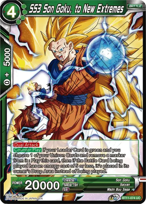 SS3 Son Goku, to New Extremes card art