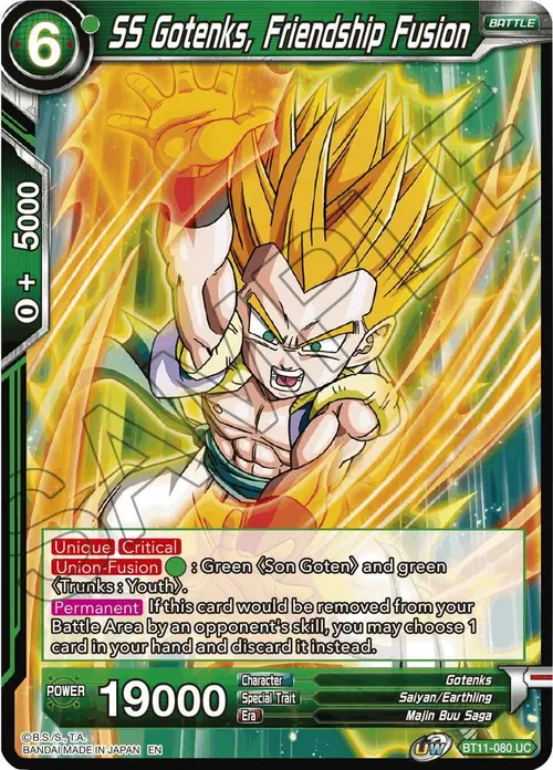 SS Gotenks, Friendship Fusion card art