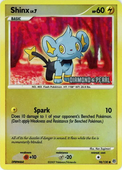 Shinx - 98/130 [Diamond & Pearl] card art