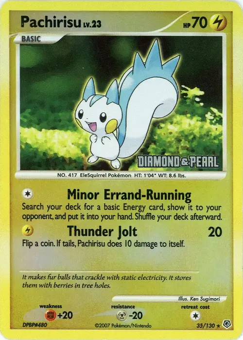 Pachirisu - 35/130 [Diamond & Pearl] card art