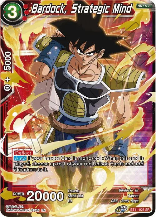 Bardock, Strategic Mind card art