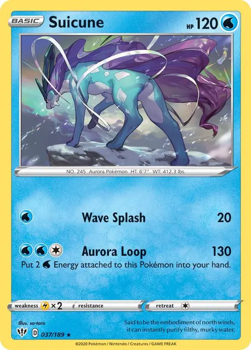 Suicune - 37/189 card art