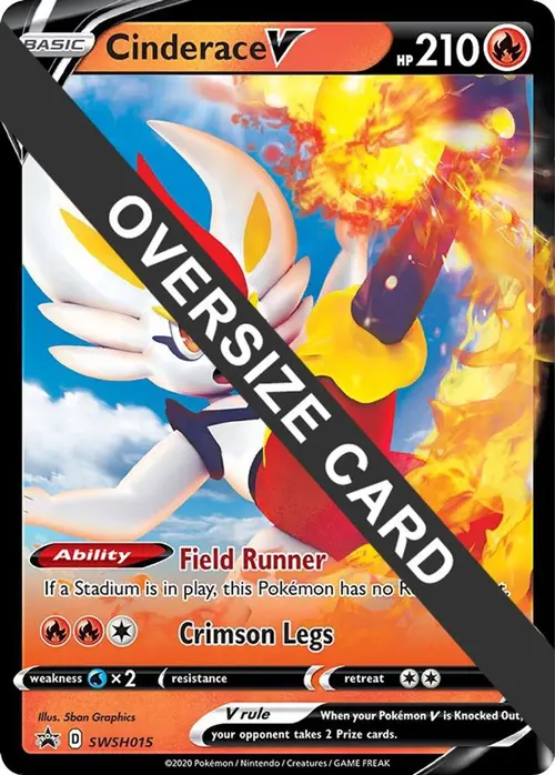 Cinderace V - SWSH015 card art