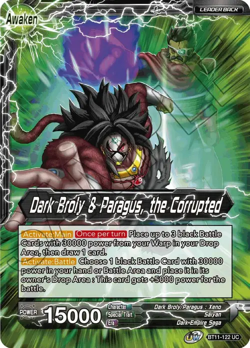 Dark Broly & Paragus // Dark Broly & Paragus, the Corrupted card art