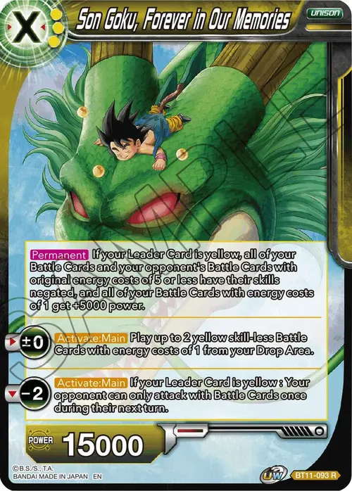 Son Goku, Forever in Our Memories card art